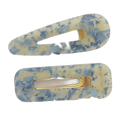 Blue Flecks Clip Set